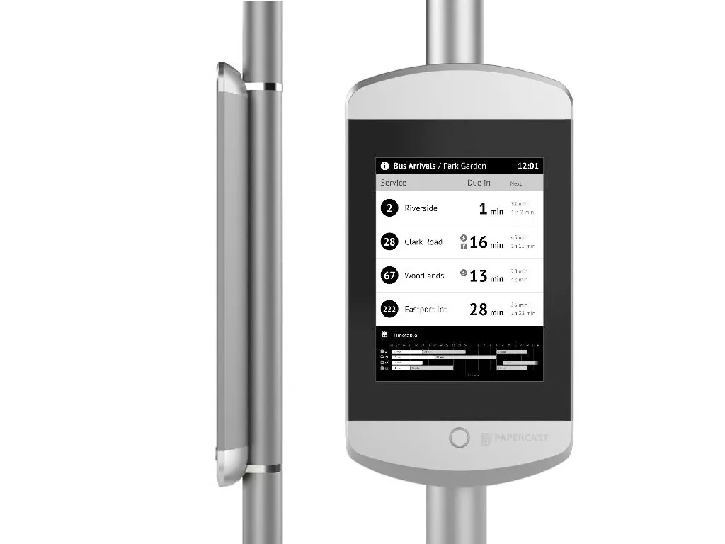 Single 13.3 Inch E-Paper Display